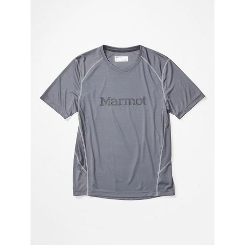 Marmot Clothes Grey NZ - Windridge T-Shirts Mens NZ2467318